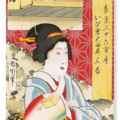 GEISHA DE OTAYA 1870 Japonés Lámina artística