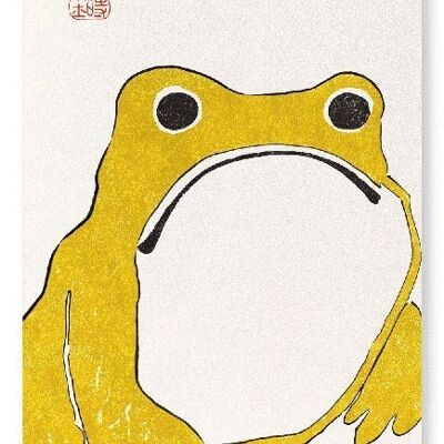 YELLOW FROG Japanese Art Print