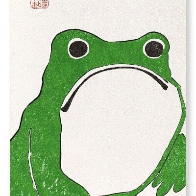 GREEN FROG Japanese Art Print
