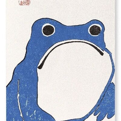 BLUE FROG Japanese Art Print