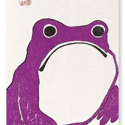 LILA FROSCH Japanischer Kunstdruck