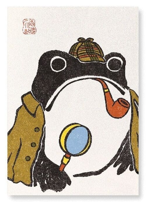 SHERLOCK FROG Japanese Art Print