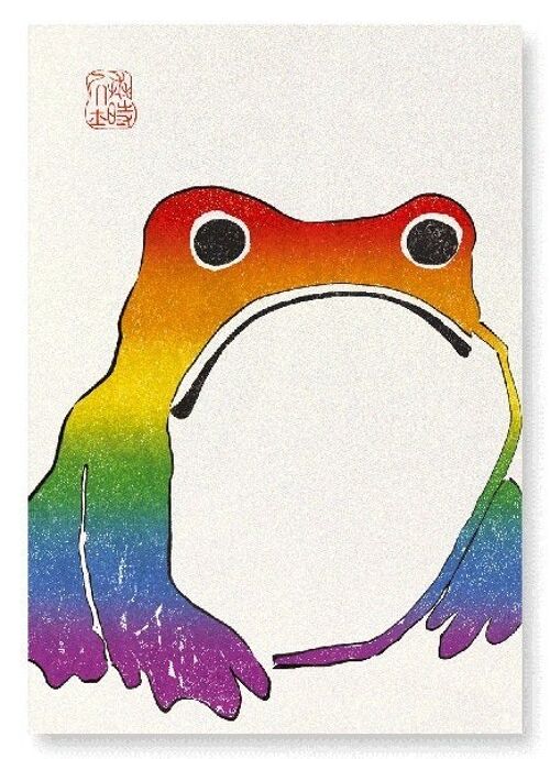 RAINBOW FROG Japanese Art Print