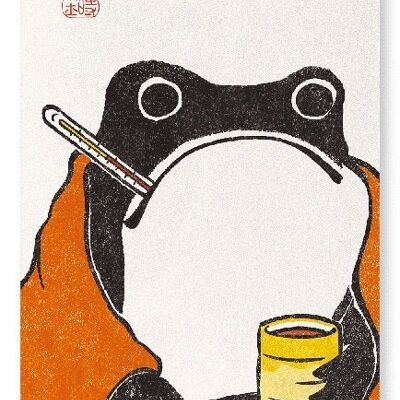 GET WELL SOON FROG Japanese Art Print