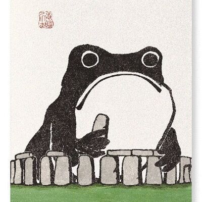 STONEHENGE EZEN FROG Japanese Art Print