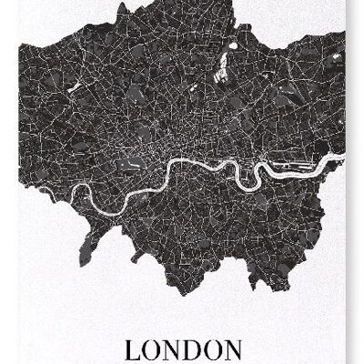 LONDON AUSSCHNITT (DUNKEL): Kunstdruck
