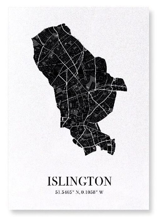 ISLINGTON CUTOUT (DARK): Art Print
