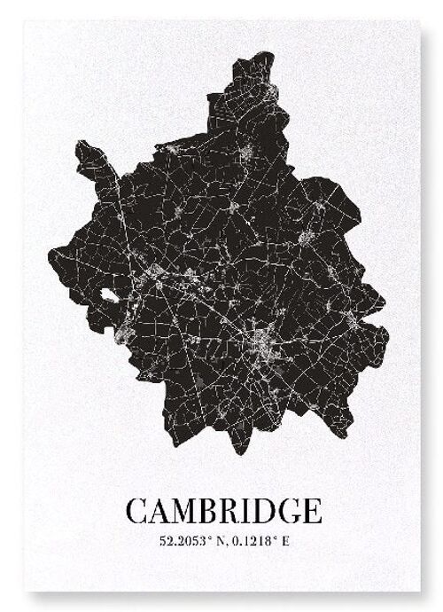 CAMBRIDGE CUTOUT (DARK): Art Print