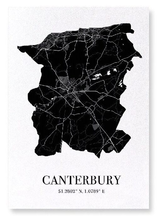 CANTERBURY CUTOUT (DARK): Art Print