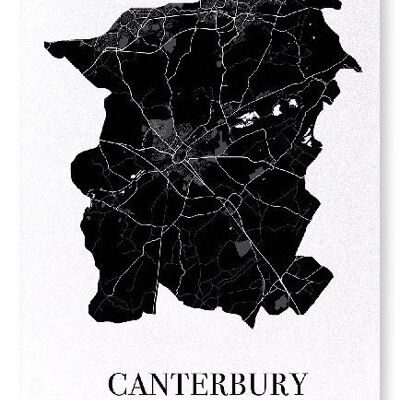 CANTERBURY CUTOUT (DARK): Art Print