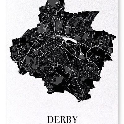 DERBY CUTOUT (DARK): Art Print