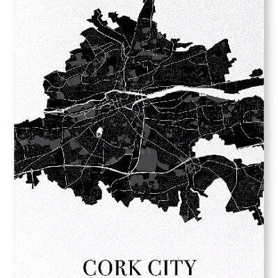 CORK CITY CUTOUT (DUNKEL): Nr. 1 Kunstdruck