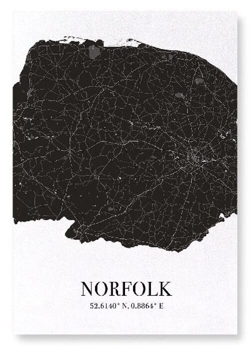 NORFOLK CUTOUT (DARK): Art Print