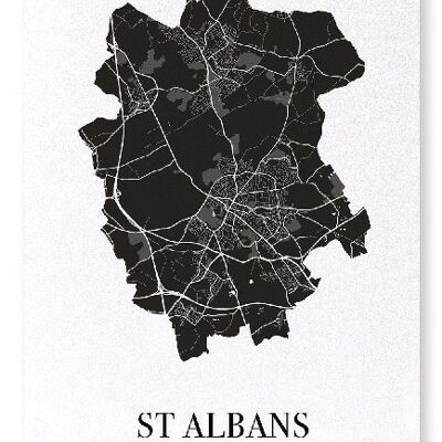 ST. ALBANS CUTOUT (DARK): Art Print