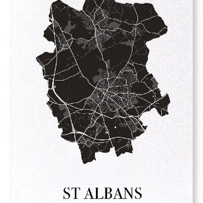 ST. ALBANS CUTOUT (DARK): Art Print