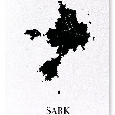 SARK CUTOUT (DARK): Art Print