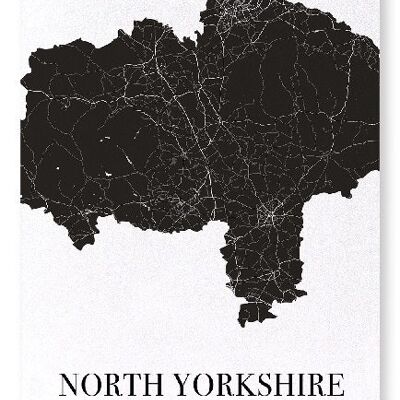 RECORTE DE YORKSHIRE DEL NORTE (OSCURO): Lámina artística