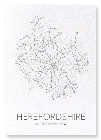 DÉCOUPE HEREFORDSHIRE (FONCÉ): Impression artistique 3