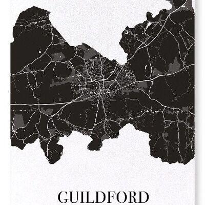 GUILDFORD CUTOUT (DARK): Art Print
