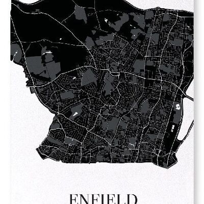 ENFIELD CUTOUT (DARK): Art Print