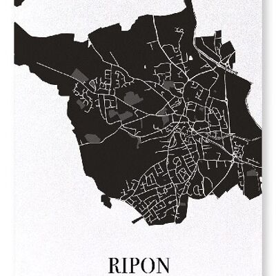 RIPON CUTOUT (DARK): Art Print