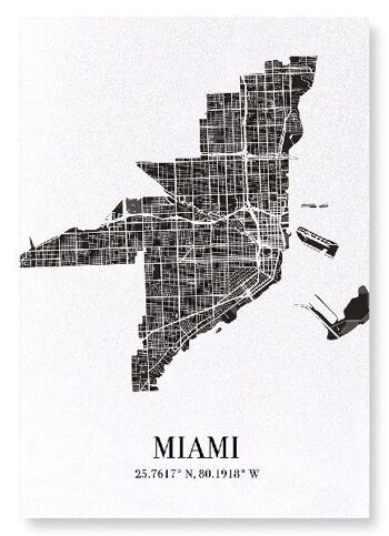 DÉCOUPE DE MIAMI (FONCÉ): Impression artistique 2