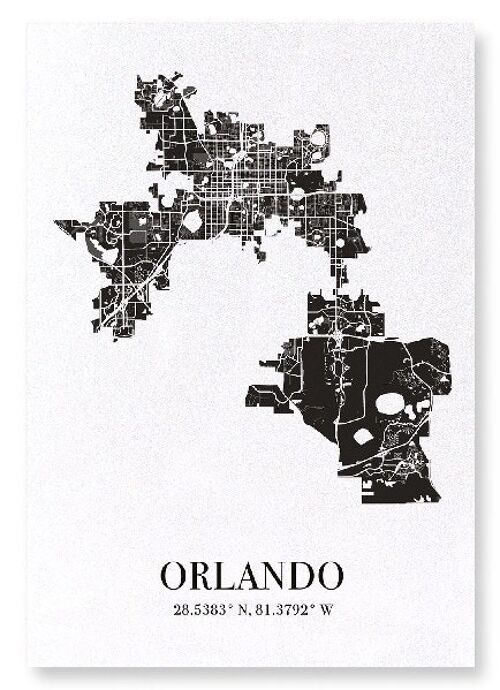 ORLANDO CUTOUT (DARK): Art Print