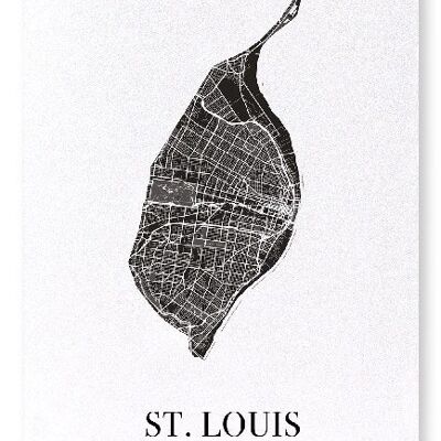 ST. LOUIS CUTOUT (DARK): Art Print