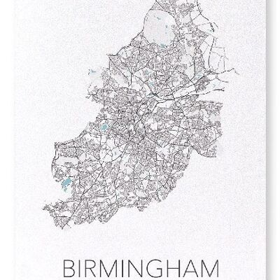 BIRMINGHAM CUTOUT (LIGHT): Art Print