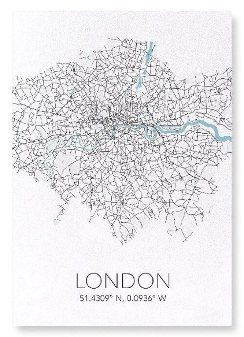 LONDON CUTOUT (LIGHT): Art Print