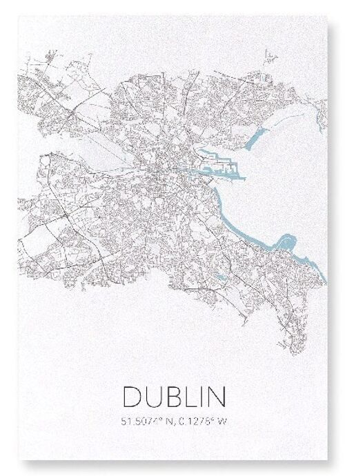 DUBLIN CUTOUT (LIGHT): Art Print