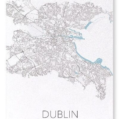 DUBLIN CUTOUT (LIGHT): Art Print