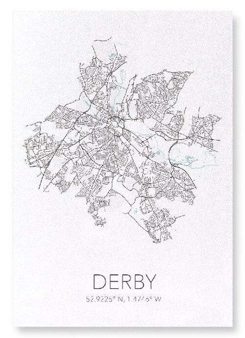 DERBY CUTOUT (LIGHT): Art Print