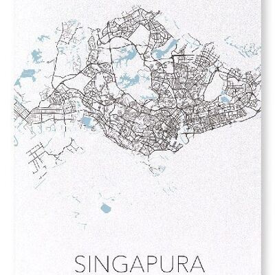 SINGAPORE CUTOUT (LIGHT): Art Print