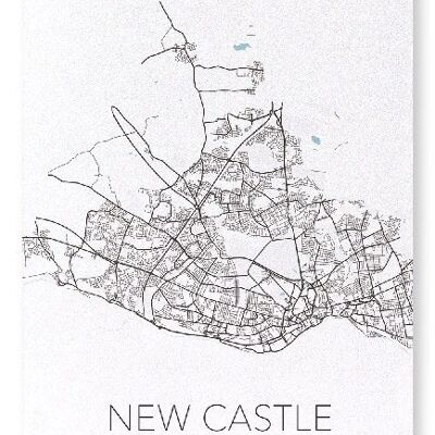 NEWCASTLE CUTOUT (LIGHT): Art Print