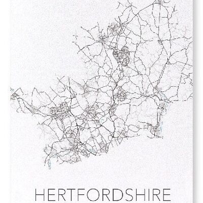 HERTFORDSHIRE CUTOUT (LIGHT): Art Print