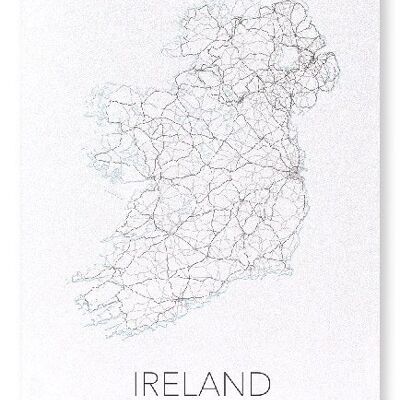 IRELAND CUTOUT (LIGHT): Art Print