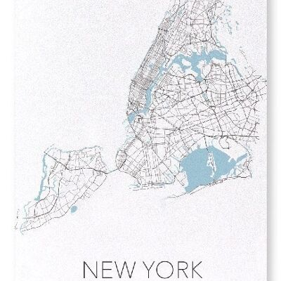 NEW YORK CUTOUT (LIGHT): Art Print