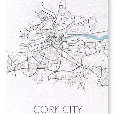 CORK CITY  CUTOUT (LIGHT): NO.2 Art Print