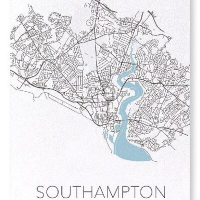 SOUTHAMPTON CUTOUT (LIGHT): Art Print