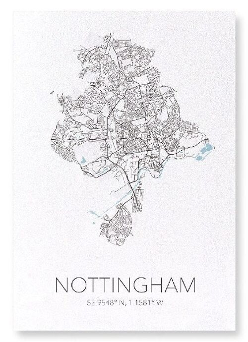 NOTTINGHAM CUTOUT (LIGHT): Art Print