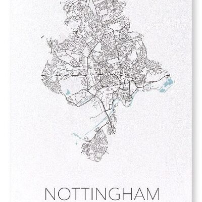 NOTTINGHAM CUTOUT (LIGHT): Art Print