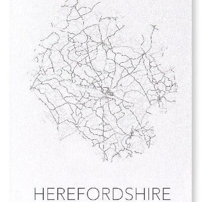 HEREFORDSHIRE CUTOUT (LIGHT): Art Print