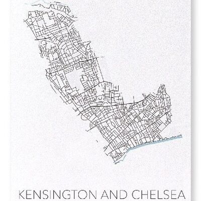 KENSINGTON AND CHELSEA CUTOUT (LIGHT): Art Print