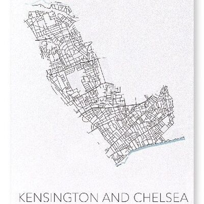 KENSINGTON UND CHELSEA AUSSCHNITT (LICHT): Kunstdruck