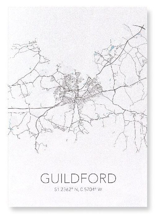 GUILDFORD CUTOUT (LIGHT): Art Print