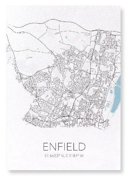 ENFIELD CUTOUT (LIGHT): Art Print