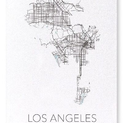 LOS ANGELES CUTOUT (LIGHT): Art Print