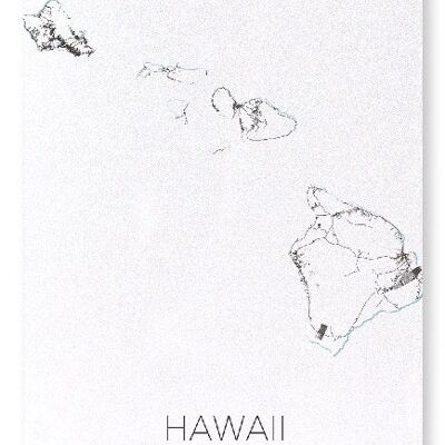 HAWAII CUTOUT (LIGHT): Art Print