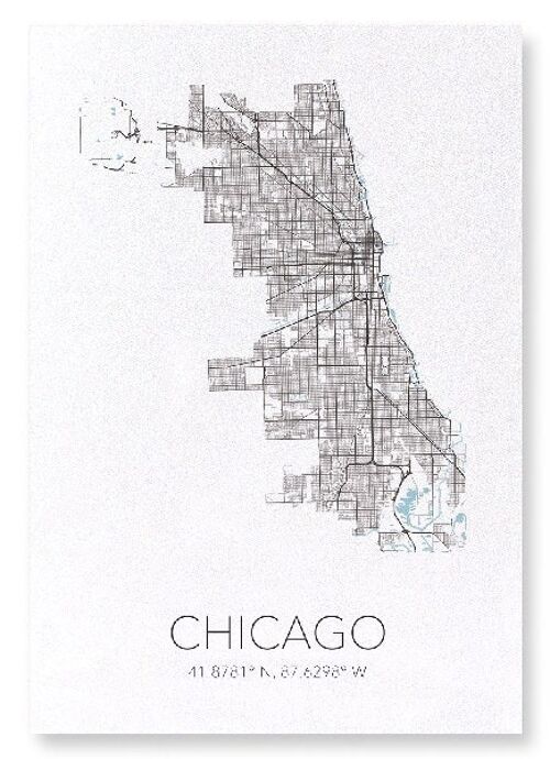 CHICAGO CUTOUT (LIGHT): Art Print